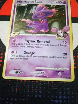 Mismagiua GL 10/111 Rising Rivals Pokemon TCG Card -M1 - Image 3