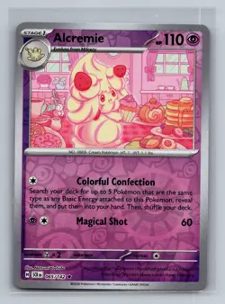 Alcremie Reverse Holo Rare SV07: Stellar Crown SCR Psychic 065/142 Pokemon Card - Image 1