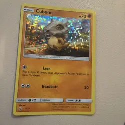 Cubone 7/12 McDonald's 2018 Set Holo NM Pokemon Card English - Image 1