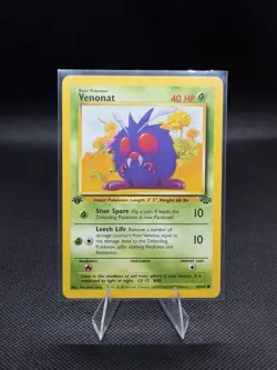 Pokemon TCG Jungle Venonat #63/64 1st Edition Common Vintage 1999 LP Condition - Image 1