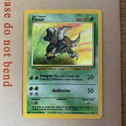No Symbol Error Pinsir Holo Rare Jungle Set Pokemon Card - 9/64 WOTC - NM / LP - Image 1