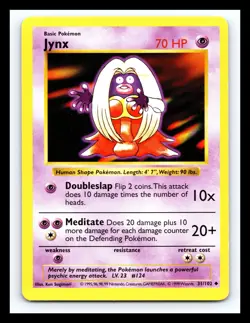 💥 JYNX | Pokemon TCG 1999 | (Shadowless Set) Non Holo Vintage # 31/102 - Image 1