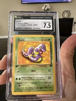 CGC Graded Jeans Pokemon Card 2000 Team Rocket 1st Edition 56/82 NM+ Graded 7.5 - Image 2