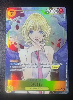 One Piece Carrying on His Will Stussy Alt Art OP13-110 SR Card NM/MT - Image 1