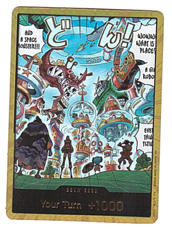 ONE PIECE TCG CARD - Egghead OP14-EB04 Gold Don!! Azure Sea's Seven ENGLISH - Image 1