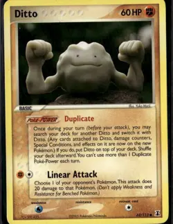 Ditto (Geodude) Common Delta Species 62/113 Fighting Normal Pokemon Card - Image 1