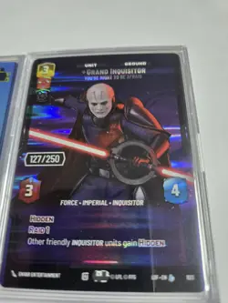 Envar Grand Inquisitor Unit Holo Serial Card Star Wars Unlimited #127/250 - Image 2