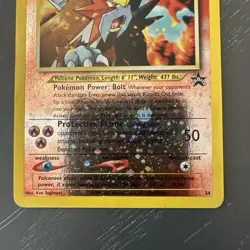 Entei #34 Black Star Promo Reverse Holo MP WOTC Pokemon Movie Promo Card LP+ - Image 3