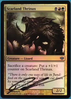 Scarland Thrinax FOIL Conflux NM Uncommon SIGNED CARD (441823) ABUGames - Image 1