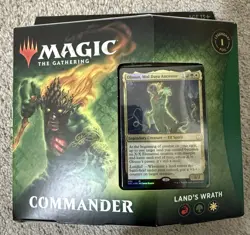 Magic: The Gathering Commander Land's Wrath Deck Obuun Legendary Foil 100 Cards - Image 1