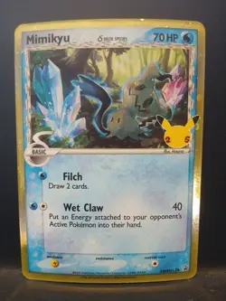 Pokemon TCG Celebrations Mimikyu SWSH136 Holo Rare Promo Card NM - Image 1