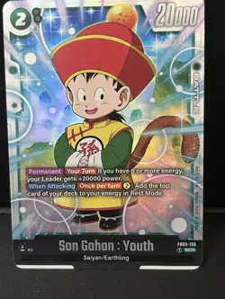 Dragon Ball Super Son Gohan : Youth FB03-139 Holo SCR English Card - Image 1