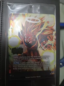 Dragon Ball TCG Winner Card Son Goku Holofoil Release Event Gold FP-077 - Image 1