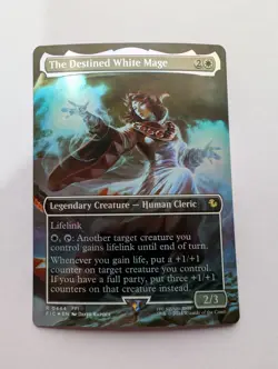The Destined White Mage - UB Final Fantasy FIC - Borderless Foil - (0444) - NM - Image 1