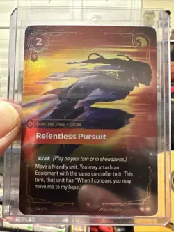 Relentless Pursuit [SFD - 184/221] - NM [Foil] TCG Riftbound - Image 1
