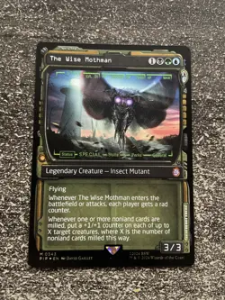 CARTE MAGIC MTG 0343 THE WISE MOTHMAN FALLOUT NEUF/MINT - Image 1