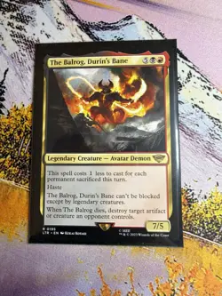 MTG The Balrog, Durin's Bane - 195 / English / Near Mint - Image 1