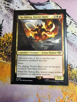 MTG The Balrog, Durin's Bane - 195 / English / Near Mint - Image 2