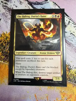 MTG The Balrog, Durin's Bane - 195 / English / Near Mint - Image 3