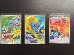 Pokemon First Partner Illustration Collection MEP Bulbasaur Charmander Squirtle - Image 1