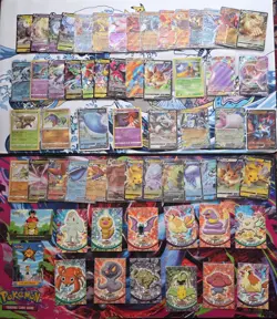 Vintage Mid Era Modern Topps Pokemon Card Lot Sets Era EX V LP MP HP DMG - Image 1
