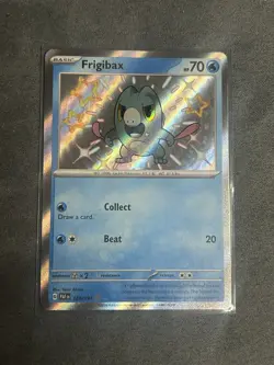 Pokemon TCG Frigibax Scarlet & Violet Paldean Fates Holo Shiny Rare - Image 1