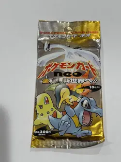 Japanese Pokemon Neo Genesis Booster Pack, Sealed, Vintage! - Image 1
