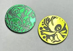 2 - Pokemon TCG Plastic Coins - Authentic Pokemon/Nintendo ~1.125" Diameter - Image 1