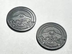 2 - Pokemon TCG Plastic Coins - Authentic Pokemon/Nintendo ~1.125" Diameter - Image 2