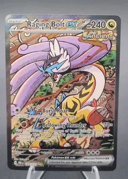 Pokemon TCG Raging Bolt EX Prismatic Evolutions SIR 166/131 NM - Image 1