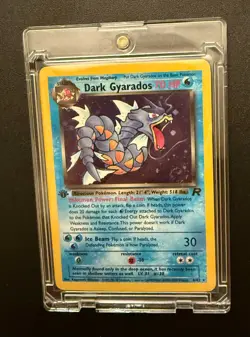 Dark Gyarados 8/82 Rare Team Rocket Holo 1st Edition Pokemon - NM/NM- 8/82 - Image 1