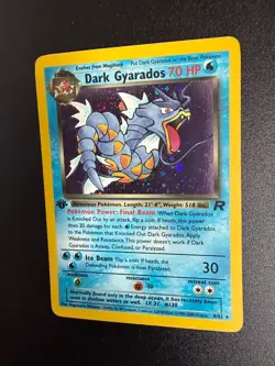 Dark Gyarados 8/82 Rare Team Rocket Holo 1st Edition Pokemon - NM/NM- 8/82 - Image 5