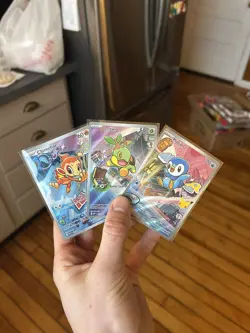 Chimchar Turtwig Piplup First Partner Illustration Collection Promo Set Pokemon - Image 1