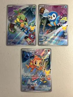 Pokemon 30th Anniversary First Partners Illustration Collection IR Set of 9 NM - Image 4