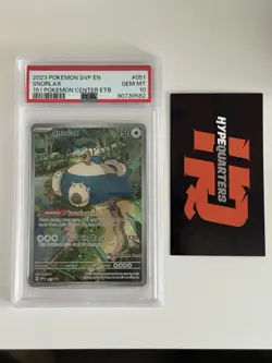 Snorlax Scarlet & Violet 151 Pokemon Center Stamped Black Star Promo #051 PSA 10 - Image 3