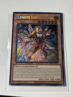 Yu-Gi-Oh! Elfnote Lucina Secret Rare BPRO-EN010 1st Edition - Image 3