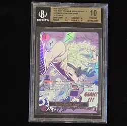 2025 One Piece Best Premium Booster Vol.2 Alt Art #078 Gum-Gum Giant BGS 10 - Image 1