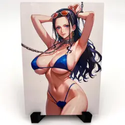 One Piece Nico Robin Sexy Bikini Anime Waifu Girl Lewd Goddess Story Art Card - Image 1
