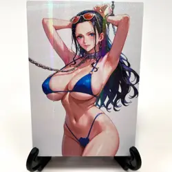 One Piece Nico Robin Sexy Bikini Anime Waifu Girl Lewd Goddess Story Art Card - Image 2