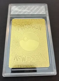 Pokemon Charizard Gold Foil Fan Art Card PGC Gem Mint 10 VMAX - 143/293 - 350 HP - Image 2