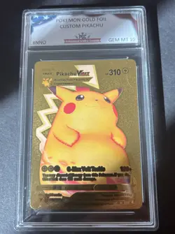 Pokemon Pikachu VMAX PGC Gem Mint 10 Vivid Voltage 044/185 Gold Card - Image 1