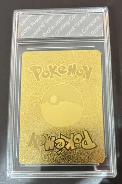 Pikachu PGC Gem Mint 10 Gold Foil Fan Art Pokemon Card 075/073 - Image 2