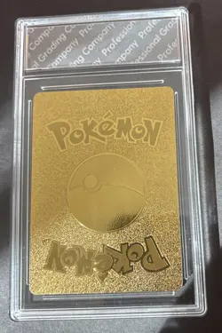 Gold Pikachu V Custom Pokemon Card 043/185 PGC Gem Mint 10 - Image 2