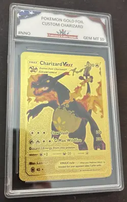 Charizard VMAX HP330 Gold Metal Pokemon Card-Collectible - PGC Graded 10 - Image 3