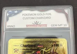 Charizard VMAX HP330 Gold Metal Pokemon Card-Collectible - PGC Graded 10 - Image 5