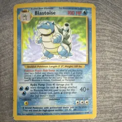 Pokemon Blastoise 2/102 Base Set Rare Holo Wizards 1999 Card - Image 1