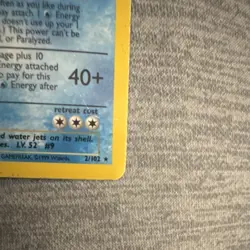Pokemon Blastoise 2/102 Base Set Rare Holo Wizards 1999 Card - Image 4