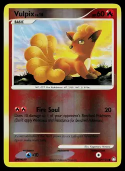 Pokemon Card - Vulpix Mysterious Treasures 107/123 Common Reverse Holo - Image 1