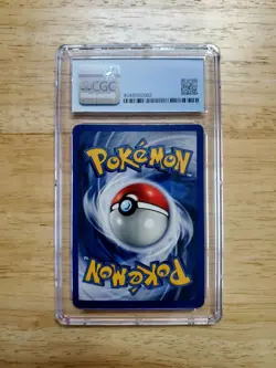 Pokemon CGC 7 NM 1999 Hitmonchan Shadowless Base Set Holo Card - Image 2
