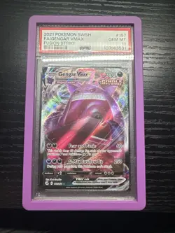 Pokemon 2021 Gengar VMAX TCG Card 157/264 Fusion Strike PSA 10 - Image 1